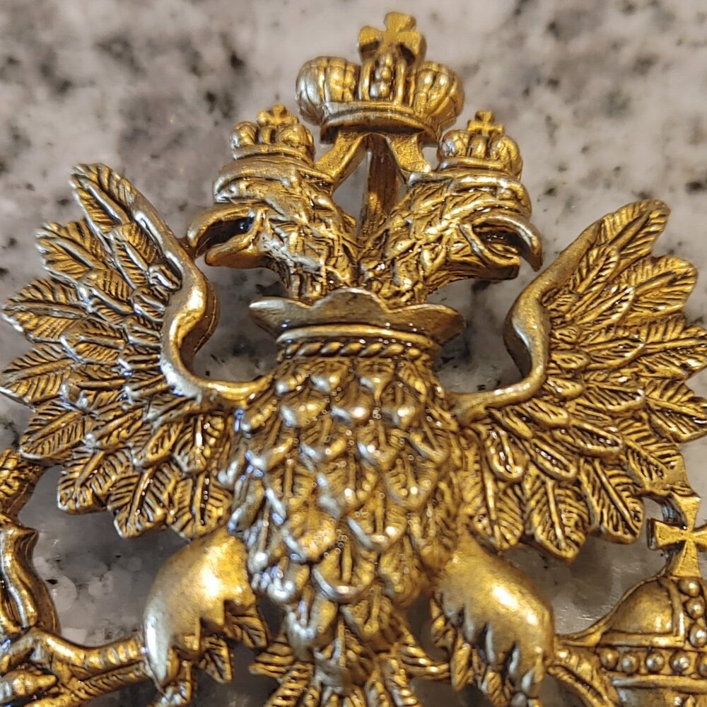 Imperial Eagle brooch / Pendant, Signed - Picture 15 of 16